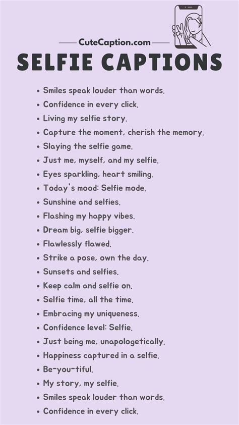 selfie captions for facebook